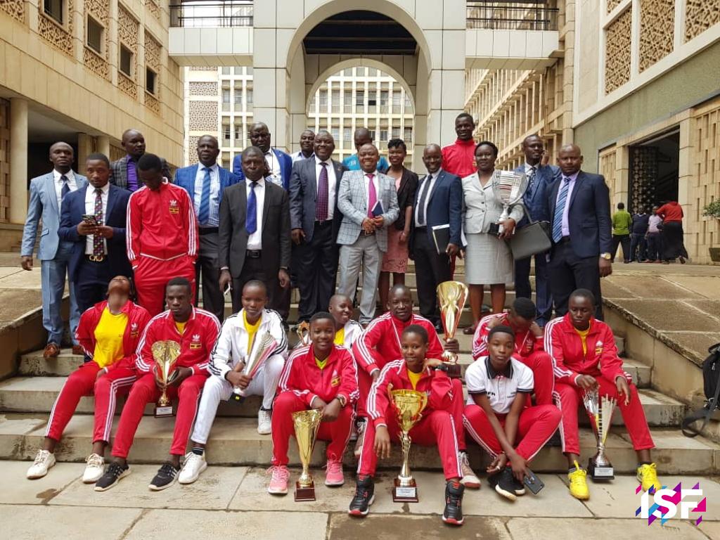 Uganda Secondary School Sports Association recogonized by the parliament for FEASSSA overall win