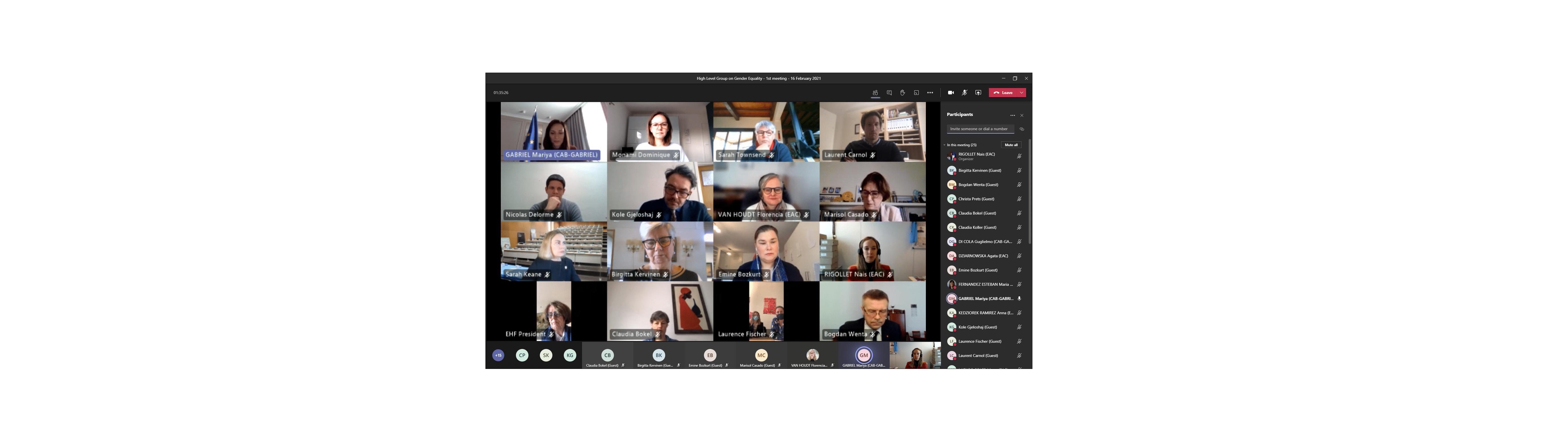 ISF Attend the First meeting of the High-Level Group on Gender Equality in Sport