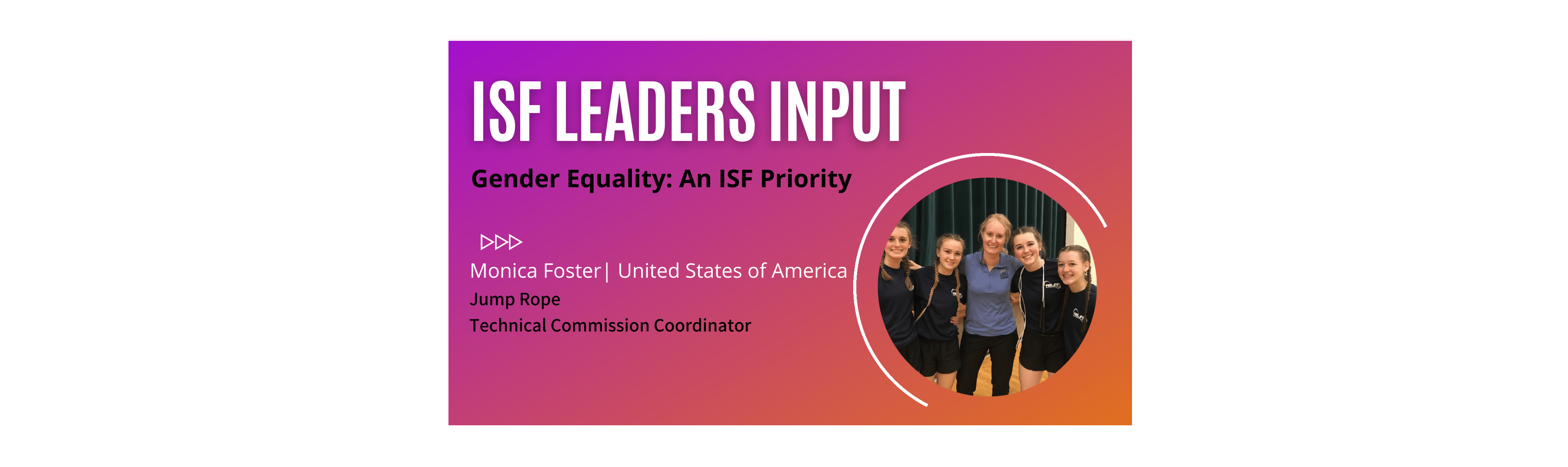 Gender Equality: An ISF Priority | Monica Foster